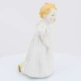 Porcelain figurine of girl with doll - фото 5