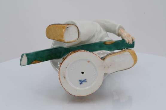 Porcelain figurine of boy with drumstick and drum - photo 6