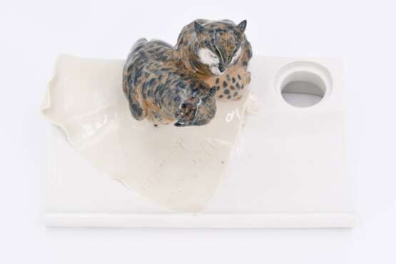 Porcelain writing set with pair of owls - фото 6
