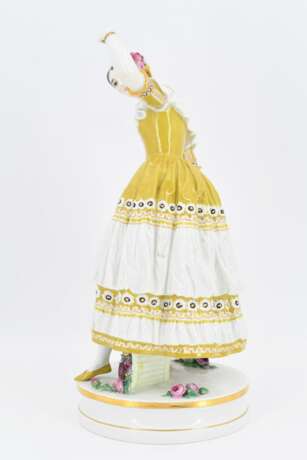 Porcelain figurine of Fanny Elßler dancing Cachuca with castanets - фото 3