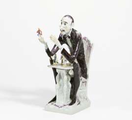 Porcelain figurine "the collector"