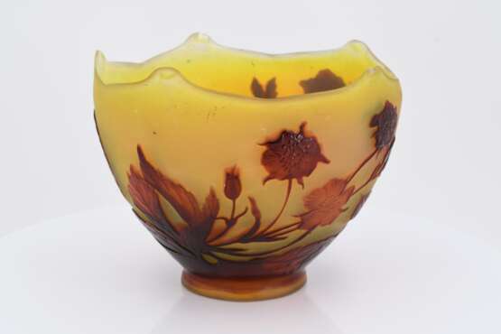 Glass bowl with floral décor - фото 3