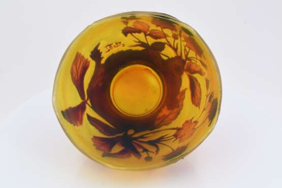 Glass bowl with floral décor - фото 7