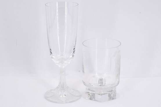Set of champagne, wine and water glasses - photo 2