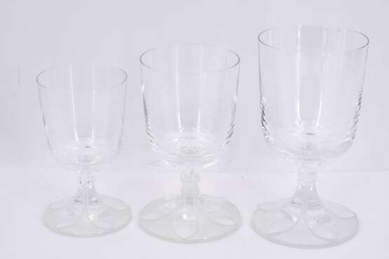 Set of champagne, wine and water glasses - photo 5