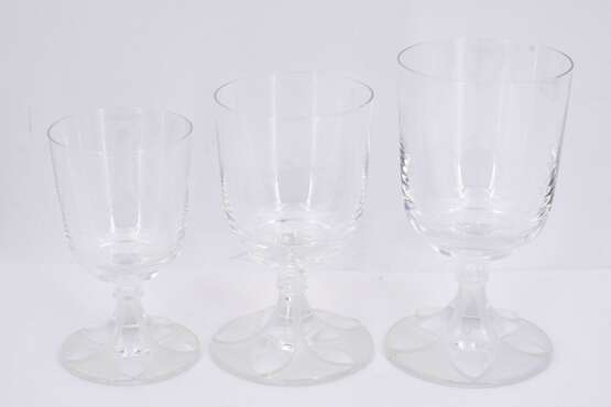 Set of champagne, wine and water glasses - photo 6