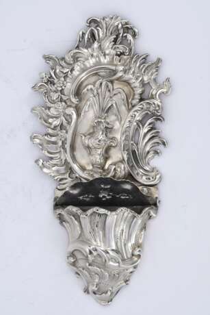 Rococo silver holy water stoup - photo 3