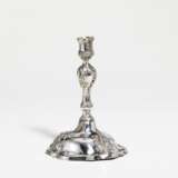 Rococo silver candlestick - Foto 1
