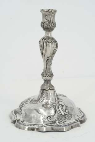 Rococo silver candlestick - photo 2