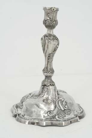 Rococo silver candlestick - photo 4