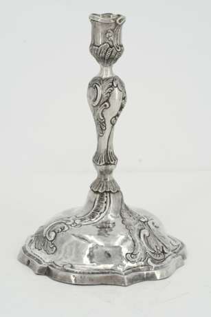 Rococo silver candlestick - фото 5