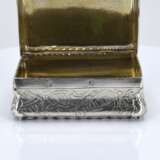 Silver snuffbox with flower tendrils - Foto 9