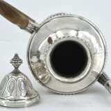 Large footed silver coffee pot - фото 6