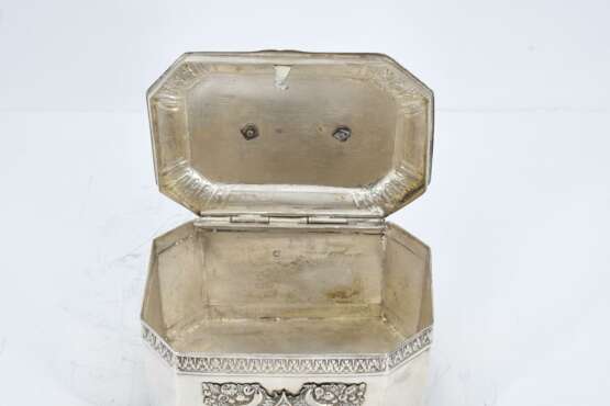Silver sugar bowl with cornucopias and cupids - photo 6