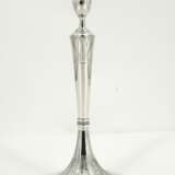 Slender silver candlestick with stylised leaf décor - Foto 3