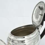 George III silver tea pot on stand - Foto 6