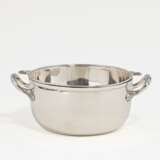 George III silver serving bowl with insert - Foto 1