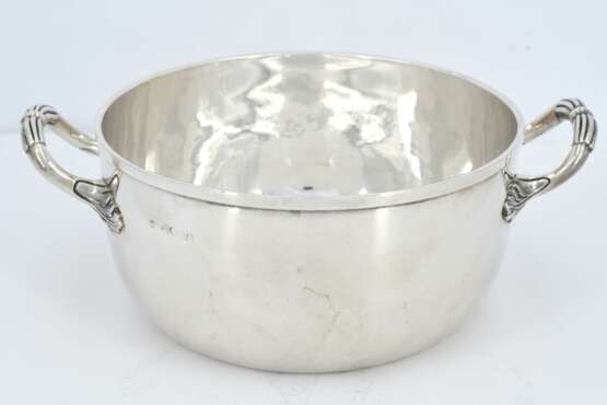 George III silver serving bowl with insert - фото 4
