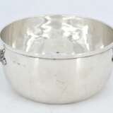 George III silver serving bowl with insert - photo 4