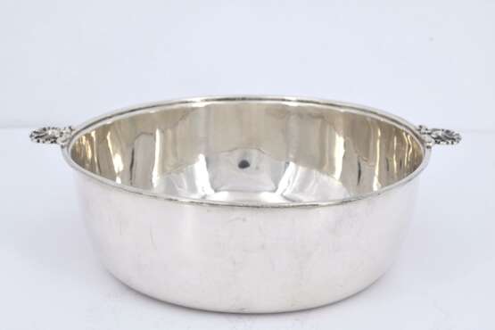 George III silver serving bowl with insert - Foto 5