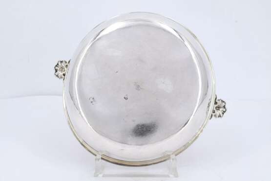 George III silver serving bowl with insert - фото 7