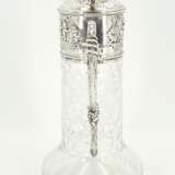 Silver and glass carafe with cupid and grape décor - Foto 5