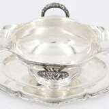 Silver sauce boat with laurel décor - фото 6
