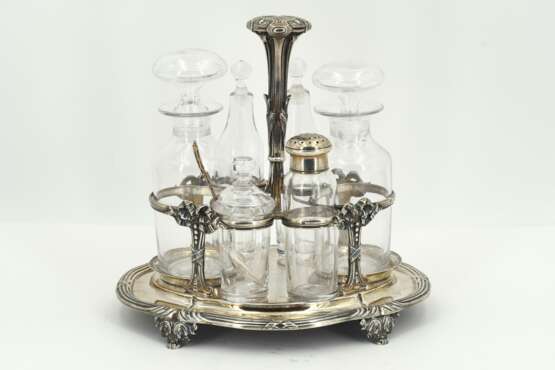 Silver cruet stand for spices - фото 3