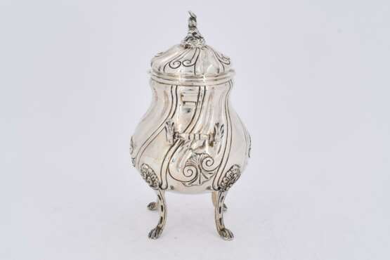 Four-piece silver coffee service with twist-fluted bodies - photo 10