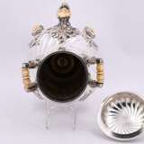 Silver and ivory hot water urn style rococo - фото 3