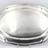 Large oval silver serving platter of the Baden Leib Grenadier Regiment with dedication - Foto 4