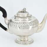 Four piece silver coffee and tea service with lion décor - фото 4