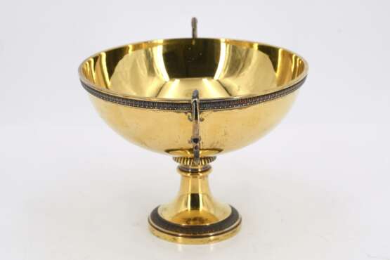 Small footed vermeil bowl style Empire - photo 3
