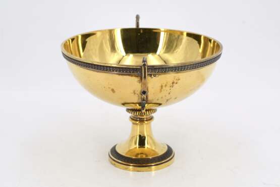Small footed vermeil bowl style Empire - фото 5