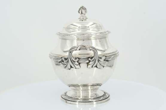 Four piece silver coffee and tea service with pomegranate knobs - photo 4