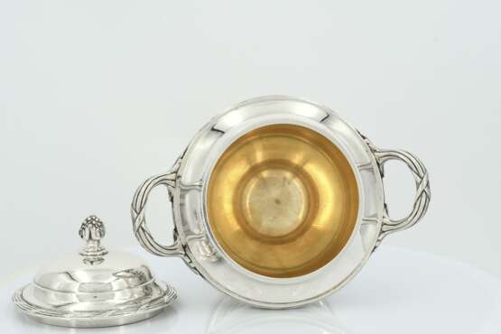 Four piece silver coffee and tea service with pomegranate knobs - photo 5