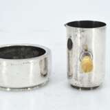Set of oval tray, milk jug and sugar bowl all made of silver - Foto 5