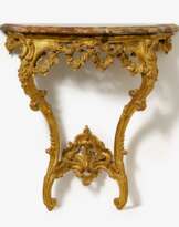 Wooden rococo console