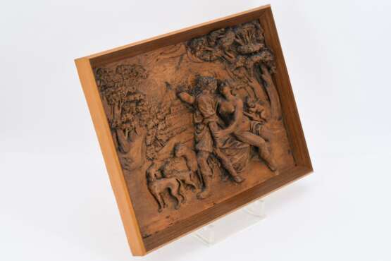 Pair of wooden reliefs with mythological scenes - фото 2