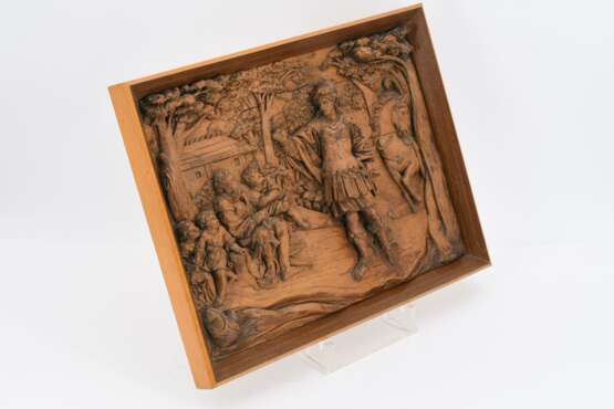 Pair of wooden reliefs with mythological scenes - фото 3