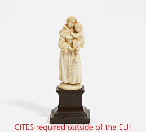 Small ivory figurine of St. Anthony of Padua - фото 1