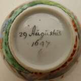 Rare porcelain cup and scauer showing the 'Wonder of Zaandam' - Foto 5