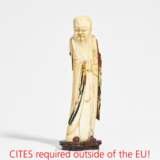Ivory figurine of a Shoulao - Foto 1