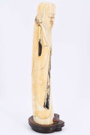 Ivory figurine of a Shoulao - Foto 3