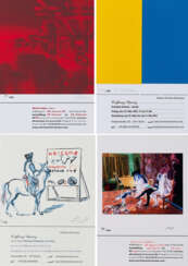 18 invitation cards to exhibitions of the Gallery Christian Ehrentraut