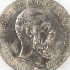 Silbermünze Kaiserreich - Preußen 1888