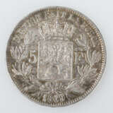 Silbermünze Belgien 1869 - Foto 3