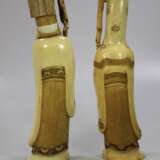 Zwei Tempelwächter aus Elfenbein - Foto 2