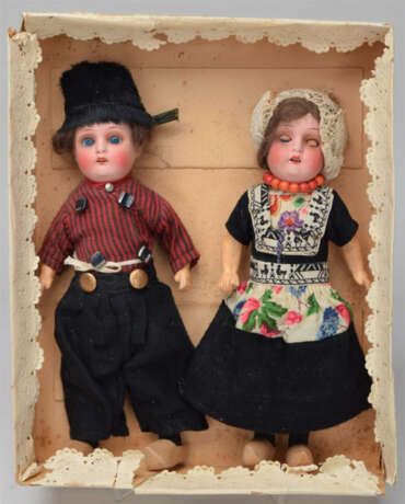 Karton mit Paar Holländer-Puppen - Foto 2