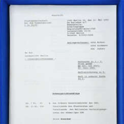 Abschrift Anklageschrift Erich Honecker 1992